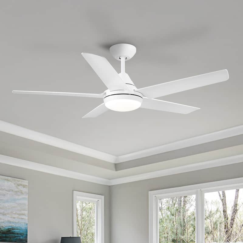 5Blade Ceiling Fan 52" Ceiling Fan Reversible Motor with Remote Bed